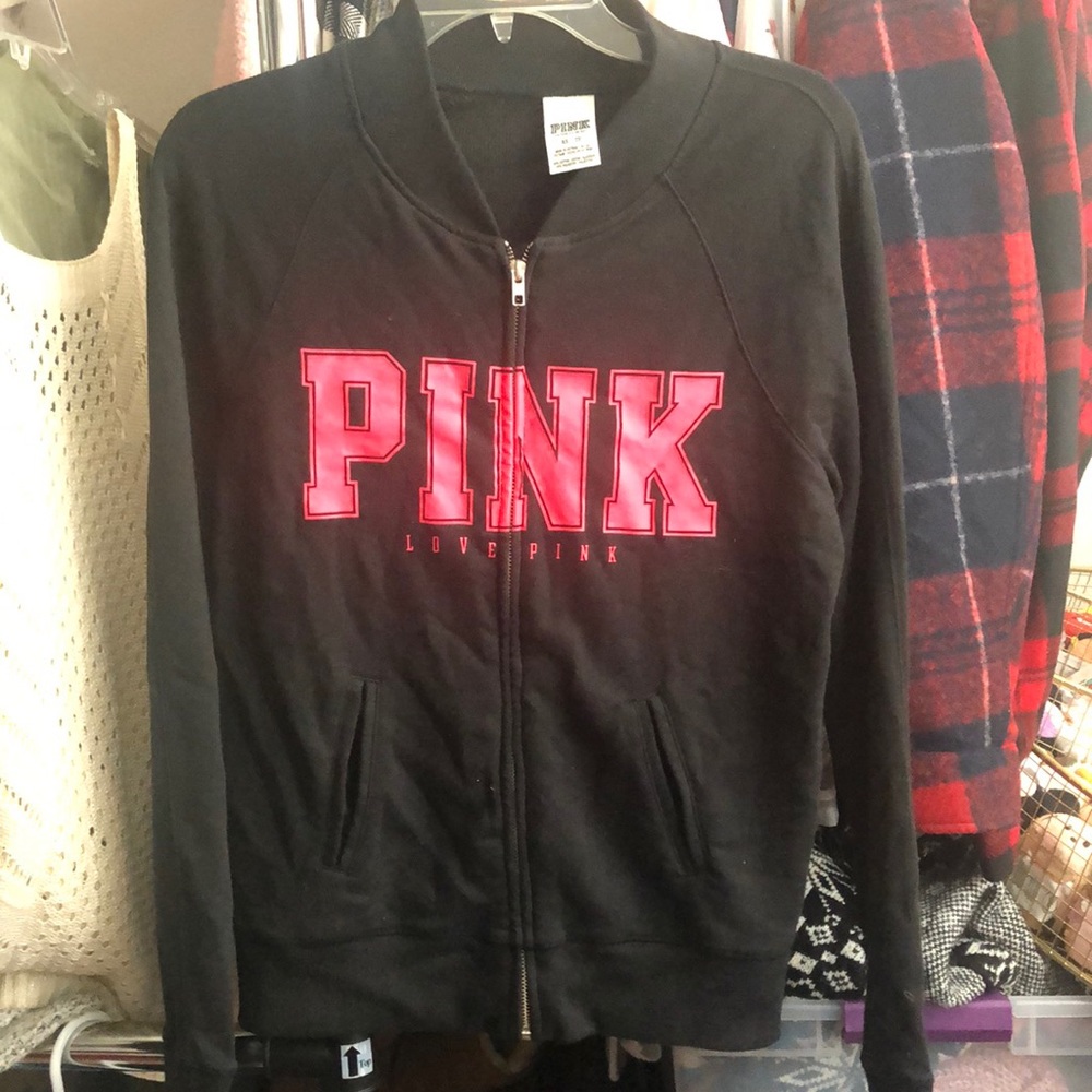 VSPINK Zip Up Crewneck